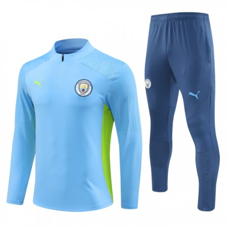 Manchester City Sudadera De Entrenamiento 2024-25 Azul Quarter-Zip - Hombre Manchester City Sudadera De Entrenamiento 2024-25 Azul Quarter-Zip - Hombre